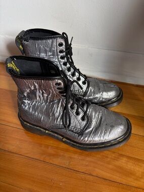 Dr. Martens Silver Boots